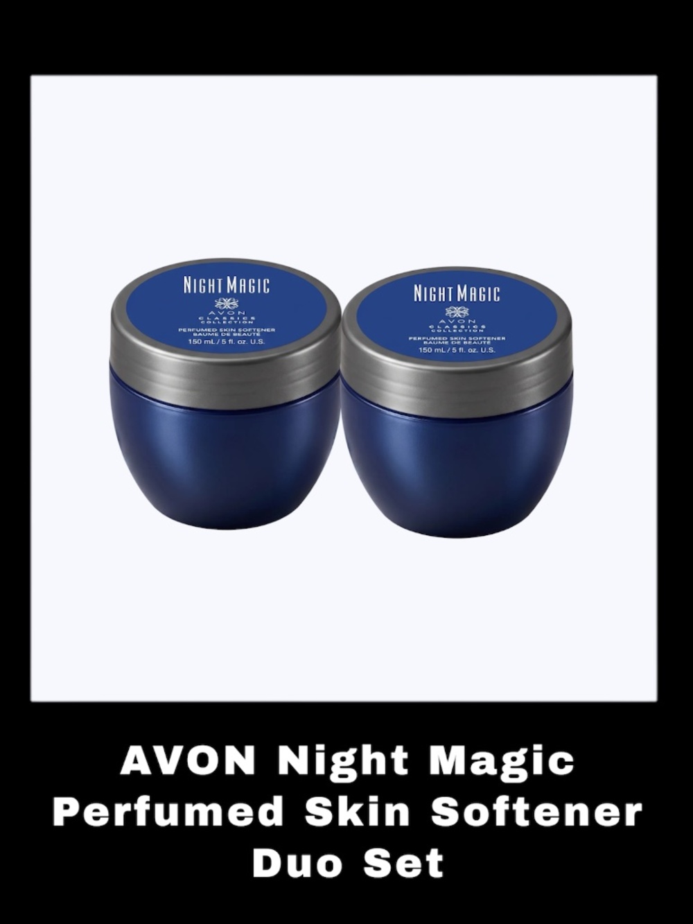 AVON Night Magic 5.0 Fluid Ounces Perfumed Skin Softener Duo Set